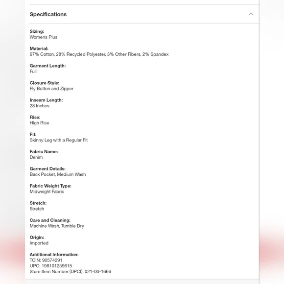 Womens Skinny Jeans Size 26 Medium Wash #341 - Picture 9 of 9